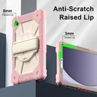For Samsung Galaxy Tab A9 Contrast Color Robot Silicone Hybrid PC Tablet Case(Rose Gold Beige) - 3