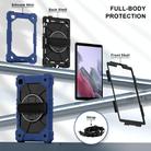 For Samsung Galaxy Tab A7 Lite Contrast Color Robot Silicone Hybrid PC Tablet Case(Navy Black) - 2