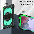 For Samsung Galaxy Tab A7 Lite Contrast Color Robot Silicone Hybrid PC Tablet Case(Black Mint Green) - 3