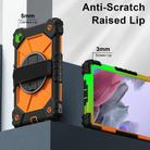 For Samsung Galaxy Tab A7 Lite Contrast Color Robot Silicone Hybrid PC Tablet Case(Black Orange) - 3