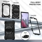 For Samsung Galaxy Tab A7 Lite Contrast Color Robot Silicone Hybrid PC Tablet Case(Black) - 2