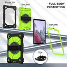 For Samsung Galaxy Tab A7 Lite Contrast Color Robot Silicone Hybrid PC Tablet Case(Black Yellow Green) - 2