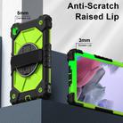 For Samsung Galaxy Tab A7 Lite Contrast Color Robot Silicone Hybrid PC Tablet Case(Black Yellow Green) - 3
