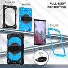For Samsung Galaxy Tab A7 Lite Contrast Color Robot Silicone Hybrid PC Tablet Case(Black Blue) - 2