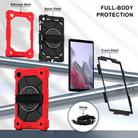 For Samsung Galaxy Tab A7 Lite Contrast Color Robot Silicone Hybrid PC Tablet Case(Red Black) - 2