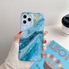 For iPhone 12 / 12 Pro Marble Pattern Soft TPU Protective Case(Gilding Shell) - 1