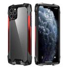 For iPhone 11 R-JUST Metal Airbag Shockproof Protective Case(Black Red) - 1