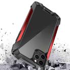 For iPhone 11 R-JUST Metal Airbag Shockproof Protective Case(Black Red) - 2