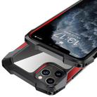 For iPhone 11 Pro R-JUST Metal Airbag Shockproof Protective Case(Black Red) - 3