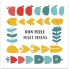 River Fish Frameless Canvas Decorative Painting Print On Your Demand, Size:80x80cm - 1