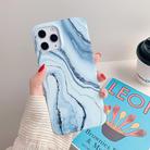 For iPhone 12 mini Marble Pattern Soft TPU Protective Case(Shining Blue) - 1