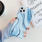 For iPhone 12 mini Marble Pattern Soft TPU Protective Case(Shining Blue) - 2