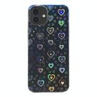 For iPhone 16 Colorful Sticker Phone Back Film(Laser Hearts) - 1