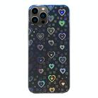 For iPhone 15 Pro Max Colorful Sticker Phone Back Film(Laser Hearts) - 1