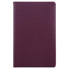 For Samsung Galaxy Tab A7 T500 Litchi Texture Horizontal Flip 360 Degrees Rotation Leather Case with Holder(Purple) - 2