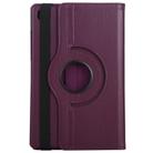 For Samsung Galaxy Tab A7 T500 Litchi Texture Horizontal Flip 360 Degrees Rotation Leather Case with Holder(Purple) - 3