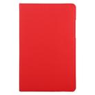 For Samsung Galaxy Tab A7 T500 Litchi Texture Horizontal Flip 360 Degrees Rotation Leather Case with Holder(Red) - 2