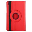 For Samsung Galaxy Tab A7 T500 Litchi Texture Horizontal Flip 360 Degrees Rotation Leather Case with Holder(Red) - 3