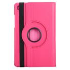 For Samsung Galaxy Tab A7 T500 Litchi Texture Horizontal Flip 360 Degrees Rotation Leather Case with Holder(Rose Red) - 3