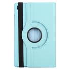For Samsung Galaxy Tab A7 T500 Litchi Texture Horizontal Flip 360 Degrees Rotation Leather Case with Holder(Sky Blue) - 3
