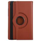 For Samsung Galaxy Tab A7 T500 Litchi Texture Horizontal Flip 360 Degrees Rotation Leather Case with Holder(Brown) - 3