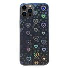 For iPhone 13 Pro Max Colorful Transparent Sticker Phone Back Film(Hearts) - 1