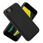 For iPhone SE 2022 / SE 2020 / 7 / 8 Tri-fold Holder Leather Phone Case with Card Slot(Black) - 2