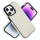 For iPhone 13 Pro Max Tri-fold Holder Leather Phone Case with Card Slot(White) - 2