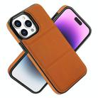 For iPhone 13 Pro Max Tri-fold Holder Leather Phone Case with Card Slot(Brown) - 2