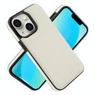 For iPhone 13 mini Tri-fold Holder Leather Phone Case with Card Slot(White) - 2