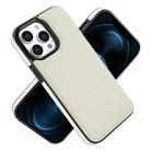 For iPhone 12 Pro Max Tri-fold Holder Leather Phone Case with Card Slot(White) - 2