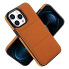 For iPhone 12 Pro Max Tri-fold Holder Leather Phone Case with Card Slot(Brown) - 2