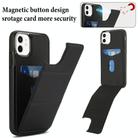 For iPhone 11 Tri-fold Holder Leather Phone Case with Card Slot(Black) - 3