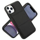 For iPhone 11 Pro Tri-fold Holder Leather Phone Case with Card Slot(Black) - 2