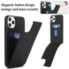 For iPhone 11 Pro Tri-fold Holder Leather Phone Case with Card Slot(Black) - 3