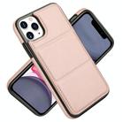 For iPhone 11 Pro Tri-fold Holder Leather Phone Case with Card Slot(Rose Gold) - 2