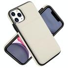 For iPhone 11 Pro Max Tri-fold Holder Leather Phone Case with Card Slot(White) - 2