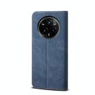 For Realme 14 Pro Global Denim Texture Casual Style Horizontal Flip Leather Case(Blue) - 3