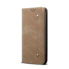 For Realme 14 5G Global Denim Texture Casual Style Horizontal Flip Leather Case(Khaki) - 2