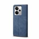 For Realme 14 5G Global Denim Texture Casual Style Horizontal Flip Leather Case(Blue) - 3