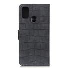 For OPPO A53 (2020) Crocodile Texture Horizontal Flip Leather Case with Holder & Wallet & Card Slots & Photo Frame(Black) - 3