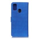 For OPPO A53 (2020) Crocodile Texture Horizontal Flip Leather Case with Holder & Wallet & Card Slots & Photo Frame(Blue) - 3