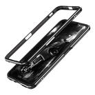 For OPPO Realme X50 5G Aluminum Alloy Shockproof Protective Bumper Frame(Black Silver) - 1