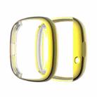 For Fitbit Versa 3 / Versa Sense Plating Full Package TPU Protective Case(Golden) - 1