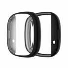 For Fitbit Versa 3 / Versa Sense Plating Full Package TPU Protective Case(Black) - 1