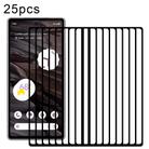 For Google Pixel 7a 25pcs Silk Printing High Aluminum Full Screen Tempered Glass Film - 1