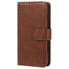 For iPhone 12 mini 2 in 1 Solid Color Detachable PU Leather Case with Card Slots & Magnetic Holder & Photo Frame & Wallet & Strap(Brown) - 2