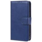 For iPhone 12 mini 2 in 1 Solid Color Detachable PU Leather Case with Card Slots & Magnetic Holder & Photo Frame & Wallet & Strap(Blue) - 2