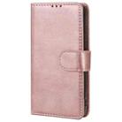 For iPhone 12 mini 2 in 1 Solid Color Detachable PU Leather Case with Card Slots & Magnetic Holder & Photo Frame & Wallet & Strap(Rose Gold) - 2