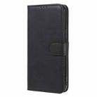 For iPhone 12 Pro Max 2 in 1 Solid Color Detachable PU Leather Case with Card Slots & Magnetic Holder & Photo Frame & Wallet & Strap(Black) - 2